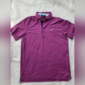 Greyson Golf Polo Shirt Adult Medium Purple Nylon Blend Athletic Stretch